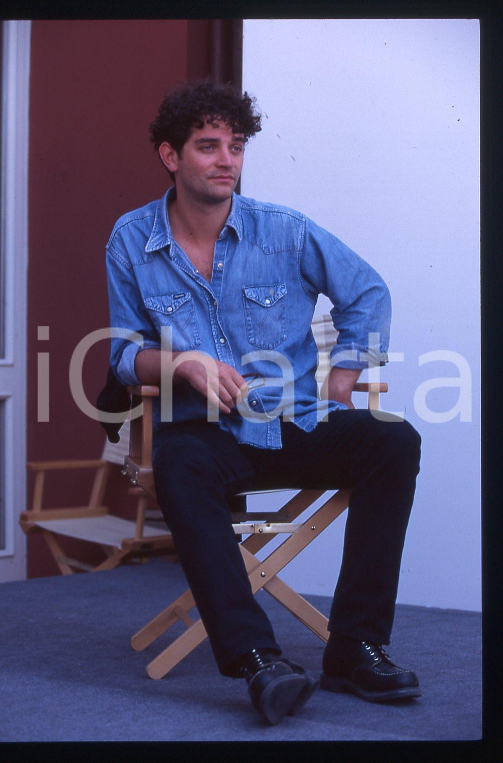 35mm vintage slide* 1995 ca CINEMA James FRAIN Ritratto dell'attore (1)