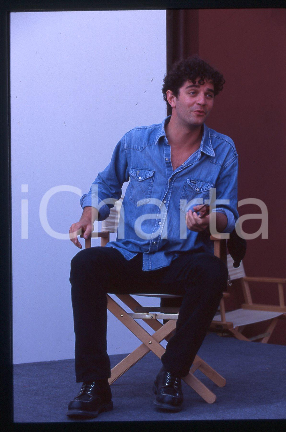 35mm vintage slide* 1995 ca CINEMA James FRAIN Ritratto dell'attore (2)