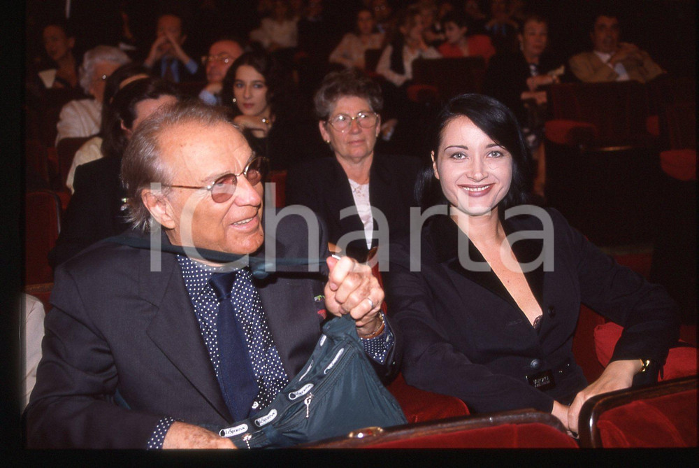 35mm vintage slide* 1995ca TEATRO Fiorella CECCACCI RUBINO Giorgio ALBERTAZZI