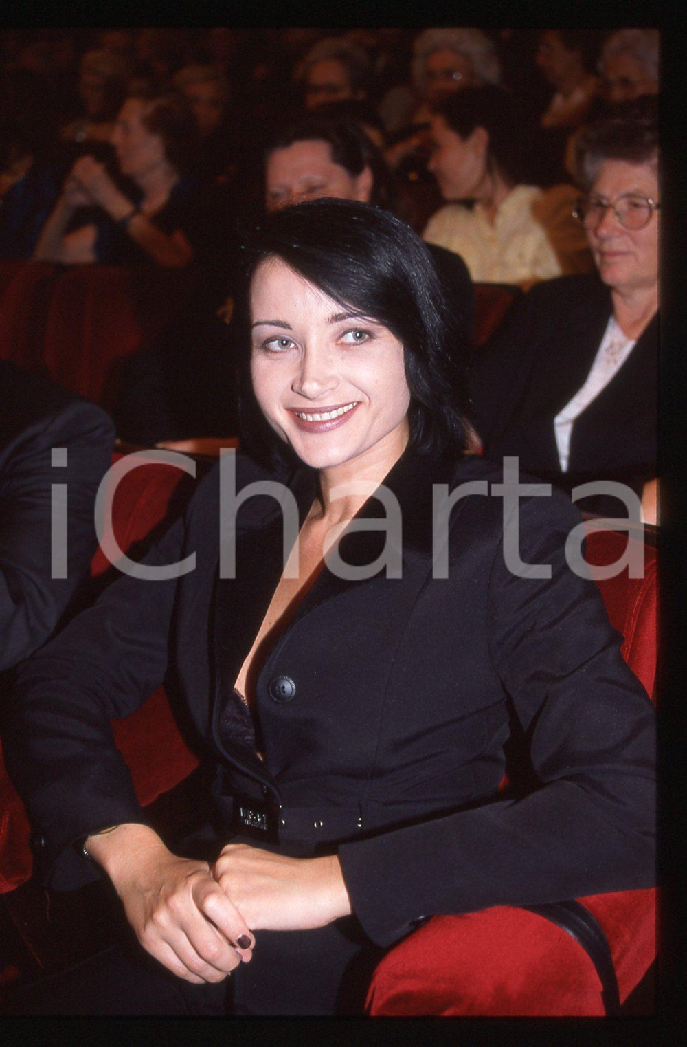 35mm vintage slide* 1995ca TEATRO Fiorella CECCACCI RUBINO Ritratto attrice 1