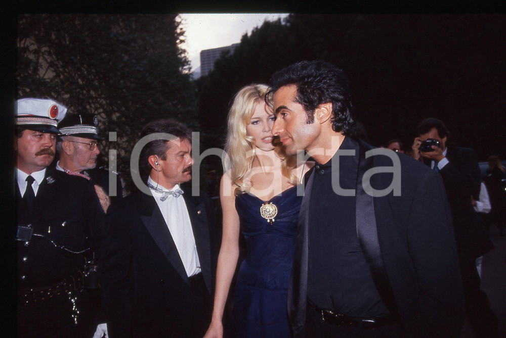 35mm vintage slide*1994 MONTE CARLO - WMA David COPPERFIELD Claudia SCHIFFER