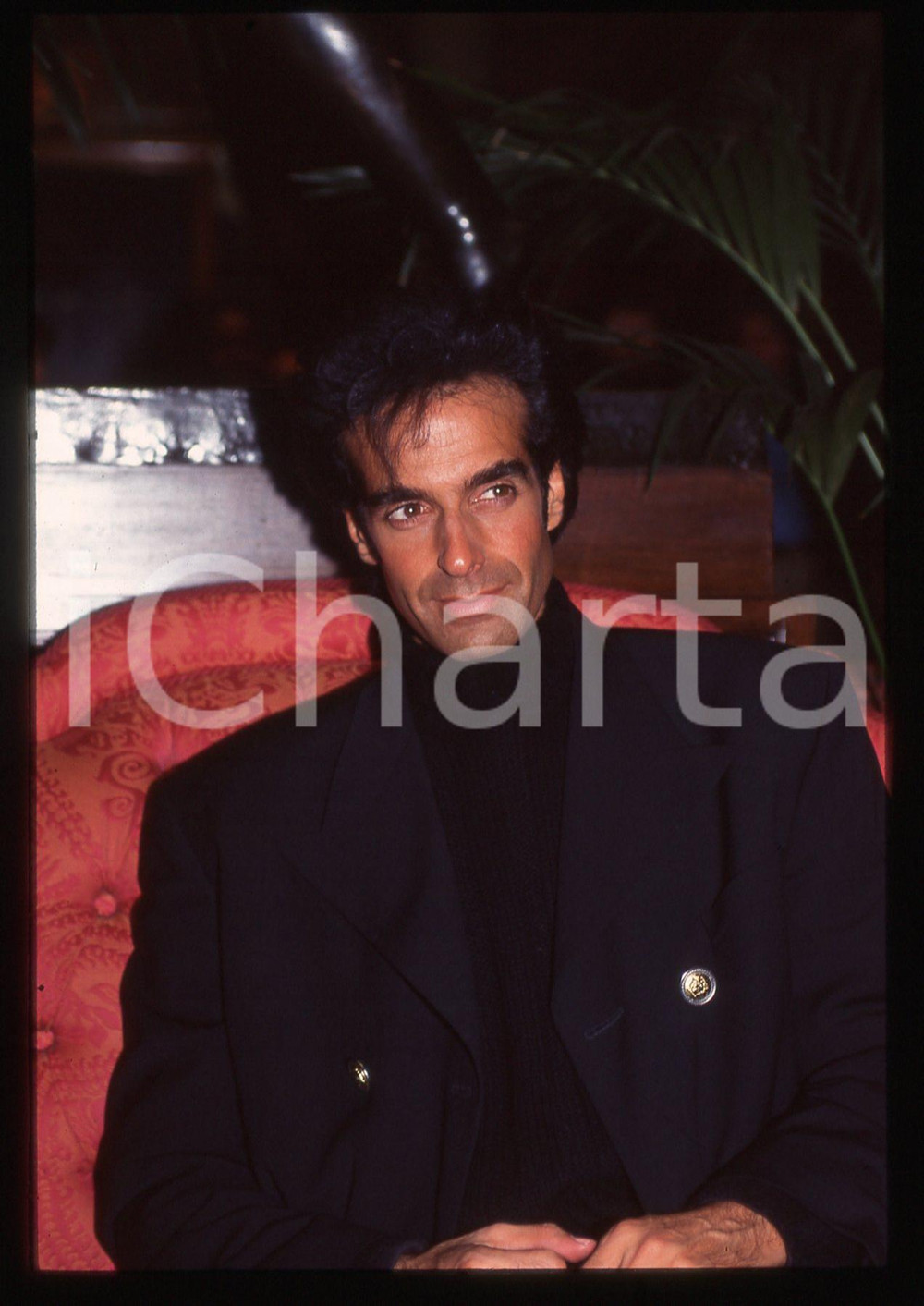 35mm vintage slide* 1995ca COSTUME David COPPERFIELD Ritratto illusionista 11