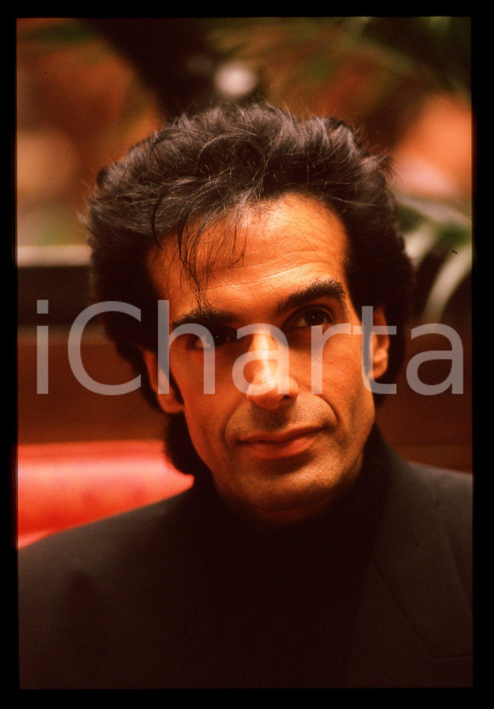35mm vintage slide* 1995ca COSTUME David COPPERFIELD Ritratto illusionista 22