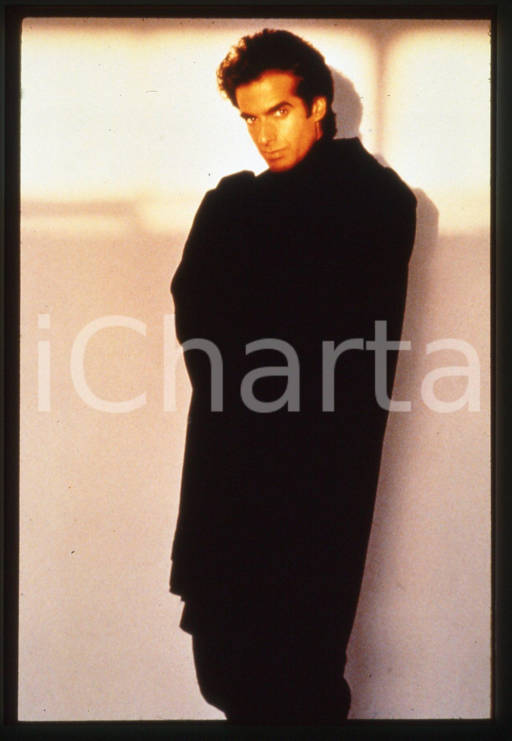 35mm vintage slide*1985ca - COSTUME - David COPPERFIELD ritratto illusionista 3