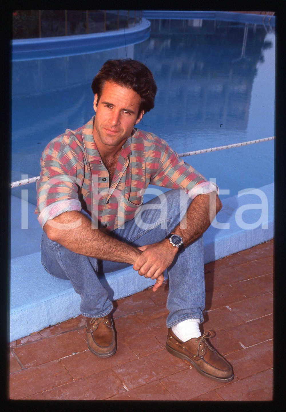 35mm vintage slide*1990 ca -COSTUME - Todd McKEE Ritratto dell'attore 17