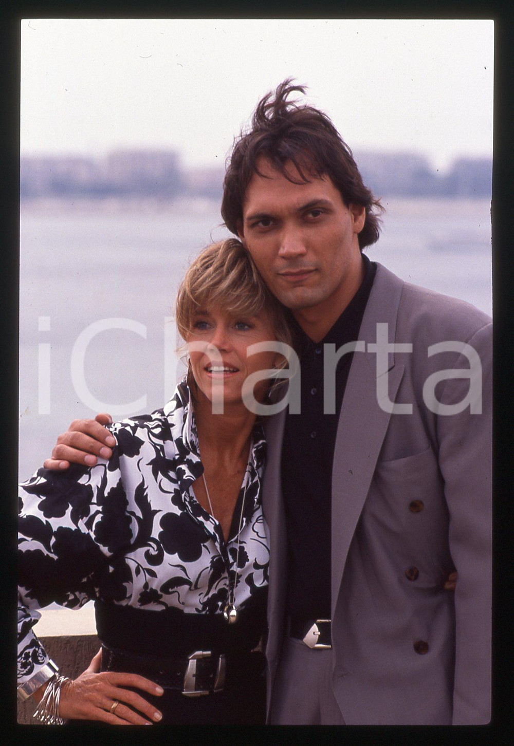 35mm vintage slide* 1989 FESTIVAL CANNES - Jane FONDA  Jimmy SMITS Ritratto 11