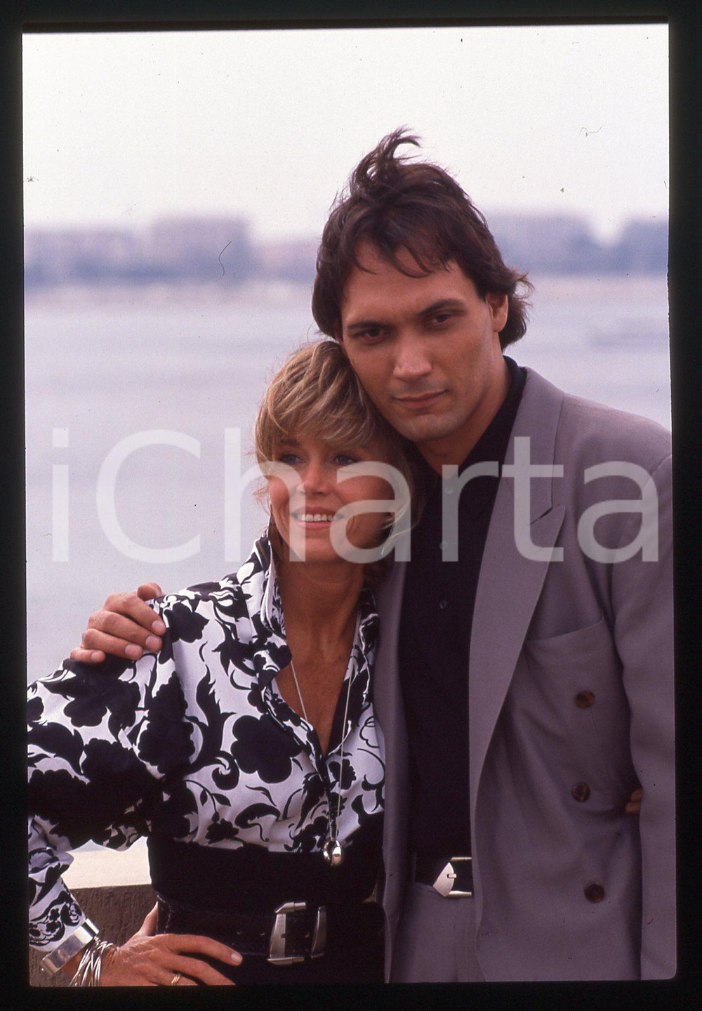 35mm vintage slide* 1989 FESTIVAL CANNES - Jane FONDA  Jimmy SMITS Ritratto 12
