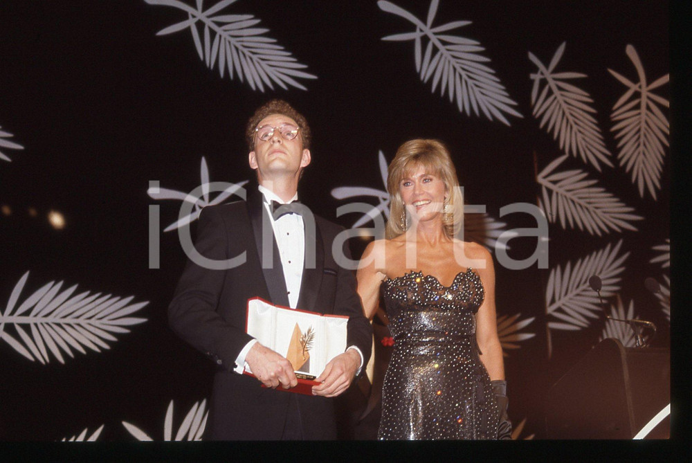 35mm vintage slide*1989 FESTIVAL CANNES Steven SODERBERGH vincitore Palma d'oro 