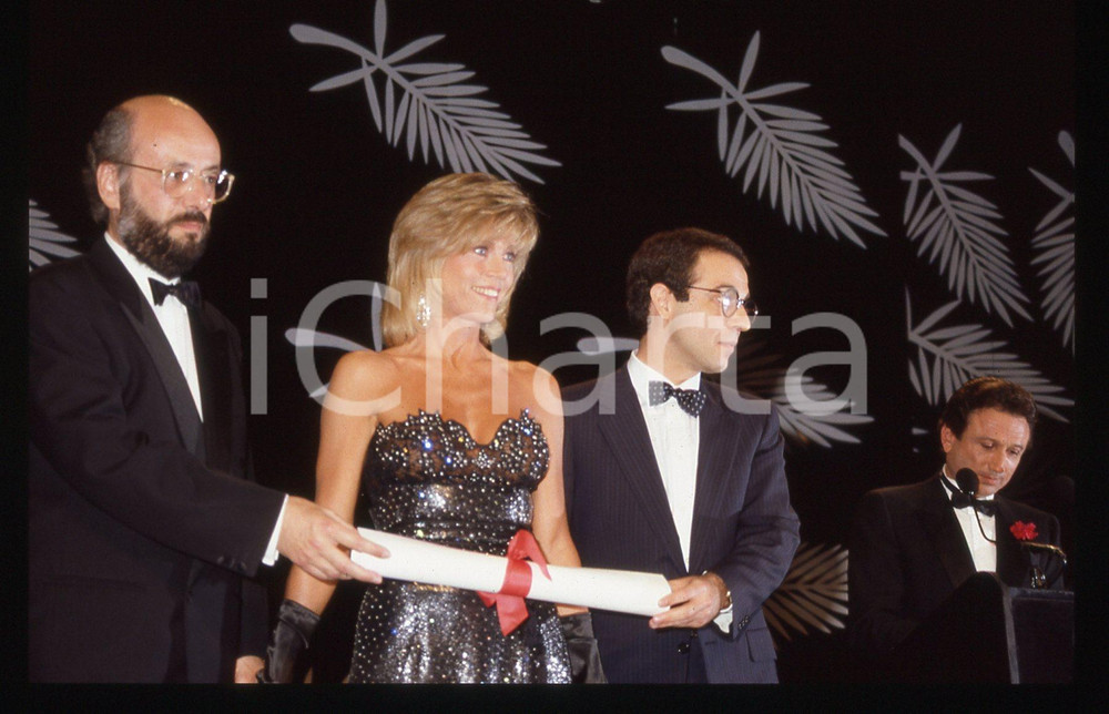 35mm vintage slide*1989 FESTIVAL DI CANNES - Giuseppe TORNATORE Bertrand BLIER 3