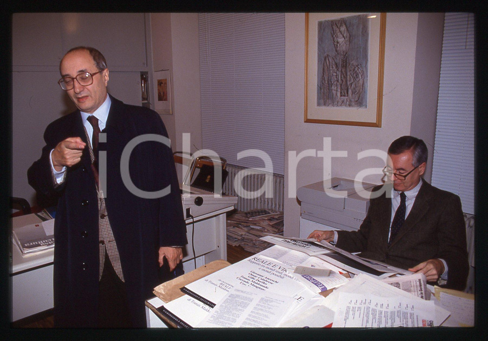 35mm vintage slide* 1992 MILANO Enrico DE MITA Paolo MARTELLI (1)