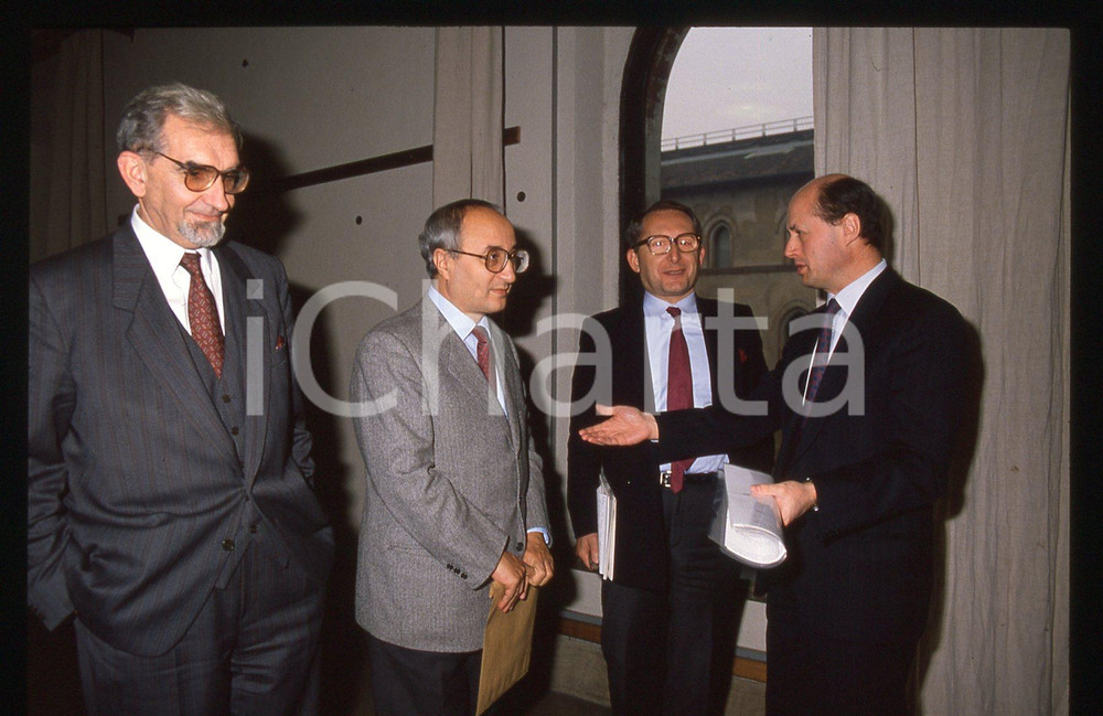 35mm vintage slide* 1988 ca MILANO Enrico DE MITA Giuseppe GUZZETTI (6)