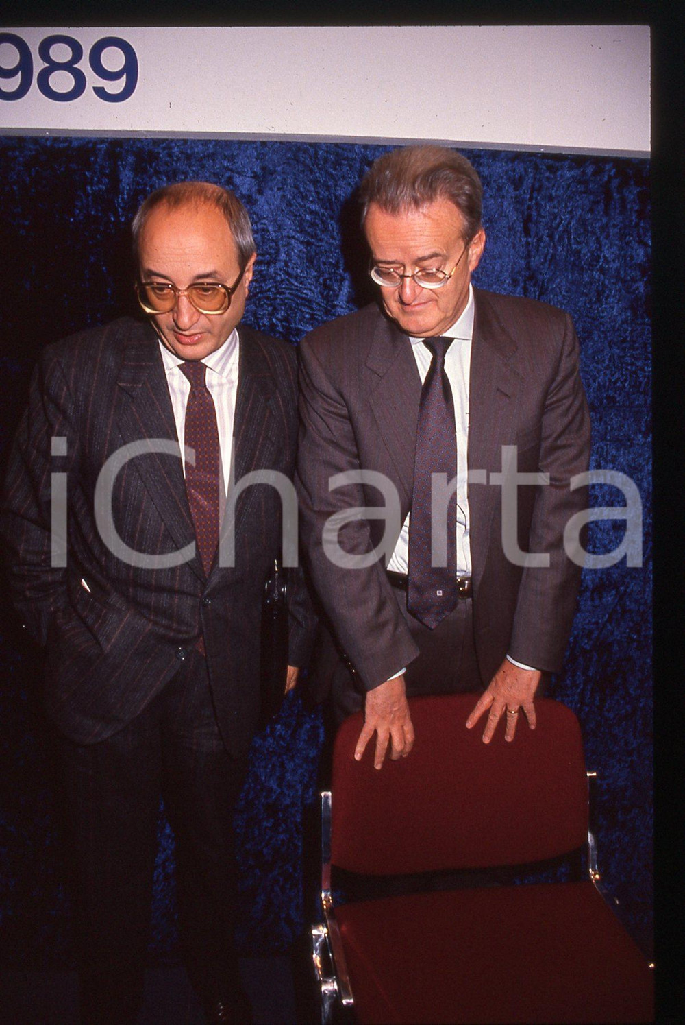 35mm vintage slide* 1989 MILANO Enrico DE MITA e Camillo FERRARI (4)
