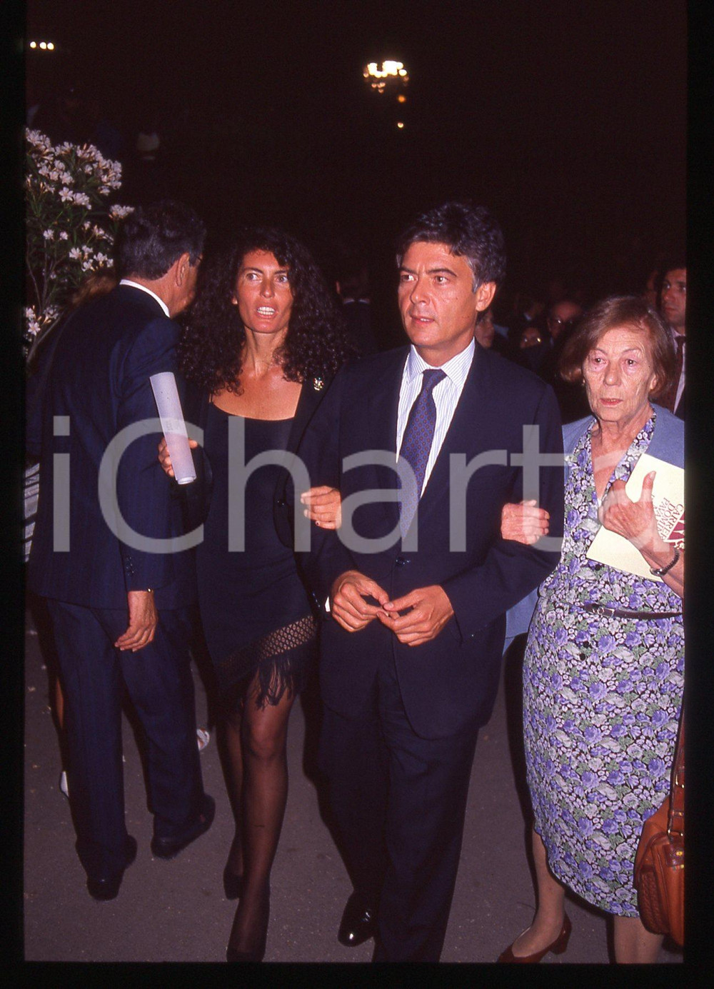 Fotografia d epoca originale 35mm vintage slide 1990 ROMA Claudio MARTELLI Rosy GRECO 1 1