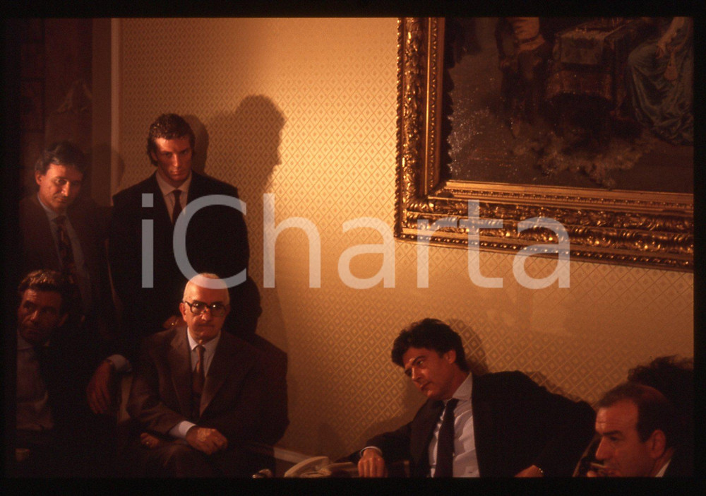 35mm vintage slide* 1991 ca MILANO Claudio MARTELLI Giacomo ROSSANO (1)