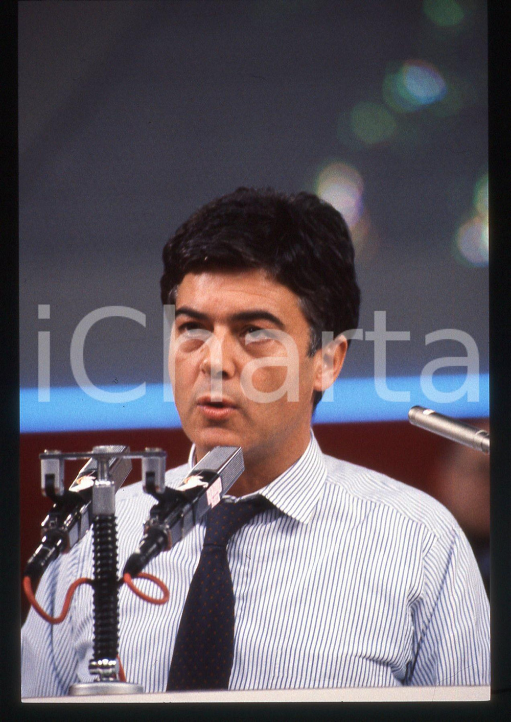 35mm vintage slide* 1989 MILANO Claudio MARTELLI Congresso PSI Ansaldo (16)
