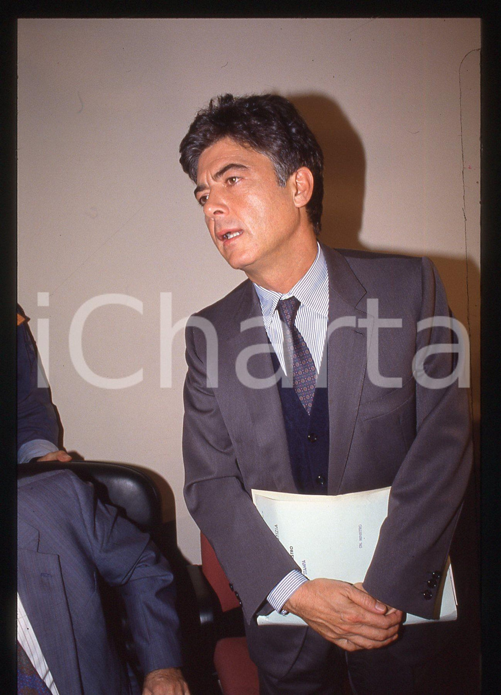 35mm vintage slide* 1991 ca Claudio MARTELLI Conferenza Ministero Giustizia (2)