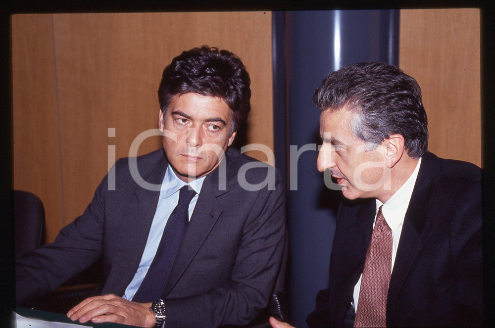 Fotografia d epoca originale 35mm vintage slide 1991 ca Claudio MARTELLI Ugo FINETTI 1 1