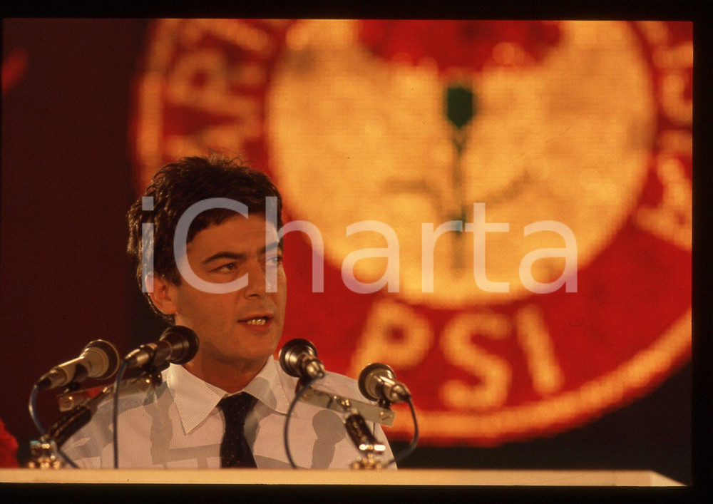 35mm vintage slide* 1987 RIMINI Claudio MARTELLI 44° Congresso PSI (26)