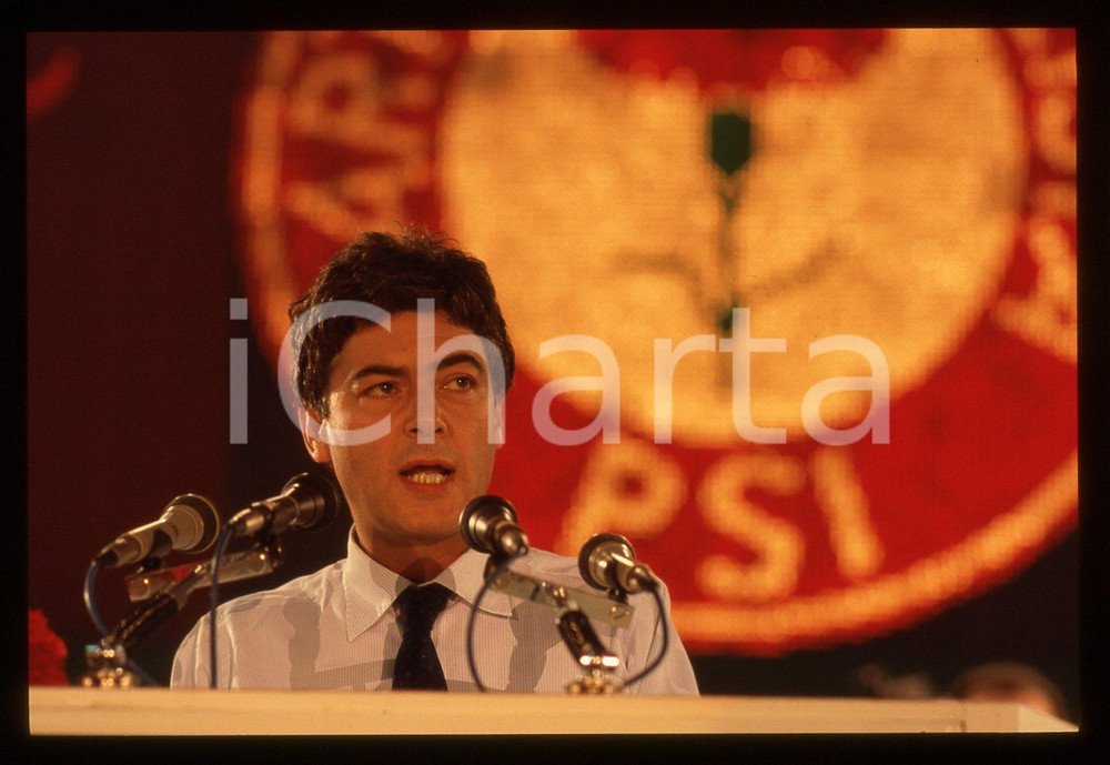35mm vintage slide* 1987 RIMINI Claudio MARTELLI 44° Congresso PSI (27)