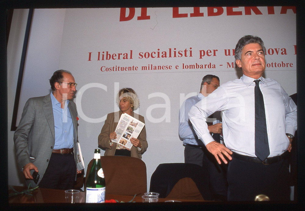 Fotografia d epoca originale 35mm vintage slide 2000 MILANO Claudio MARTELLI 6 1