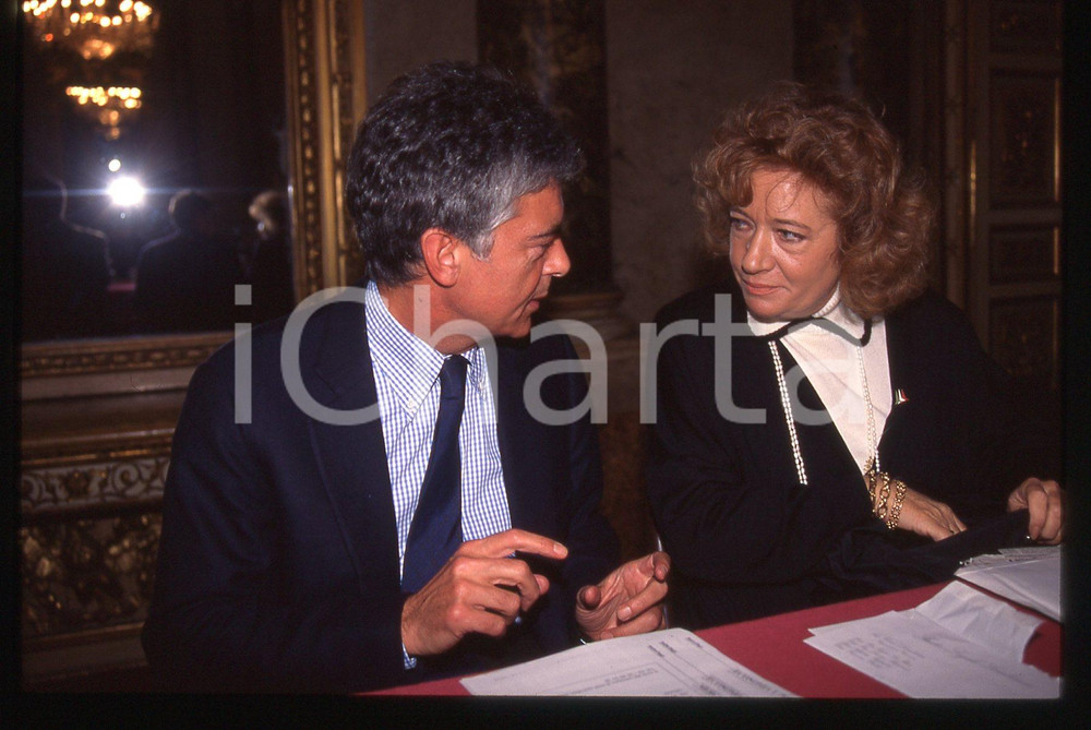 35mm vintage slide* 2000 ca MILANO Claudio MARTELLI Cristiana MUSCARDINI (2)