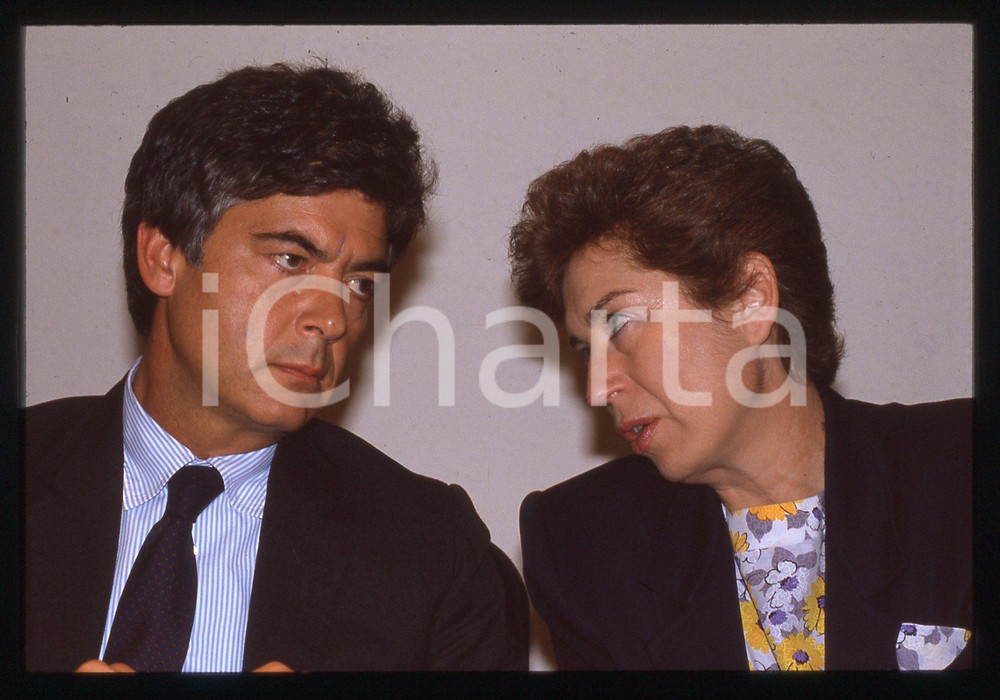 35mm vintage slide* 1990 ca Claudio MARTELLI Rosa RUSSO IERVOLINO (1)