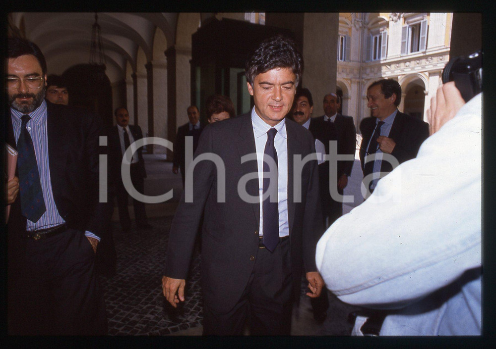 35mm vintage slide* 1991 ca ROMA Claudio MARTELLI Palazzo Chigi (7)