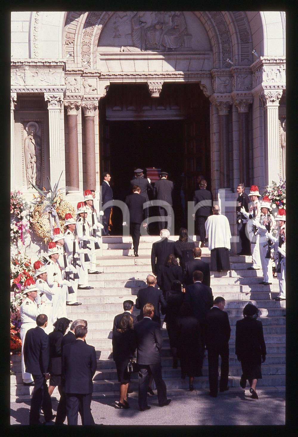 35mm vintage slide* 1990 PRINCIPATO DI MONACO Funerali di Stefano CASIRAGHI (3)