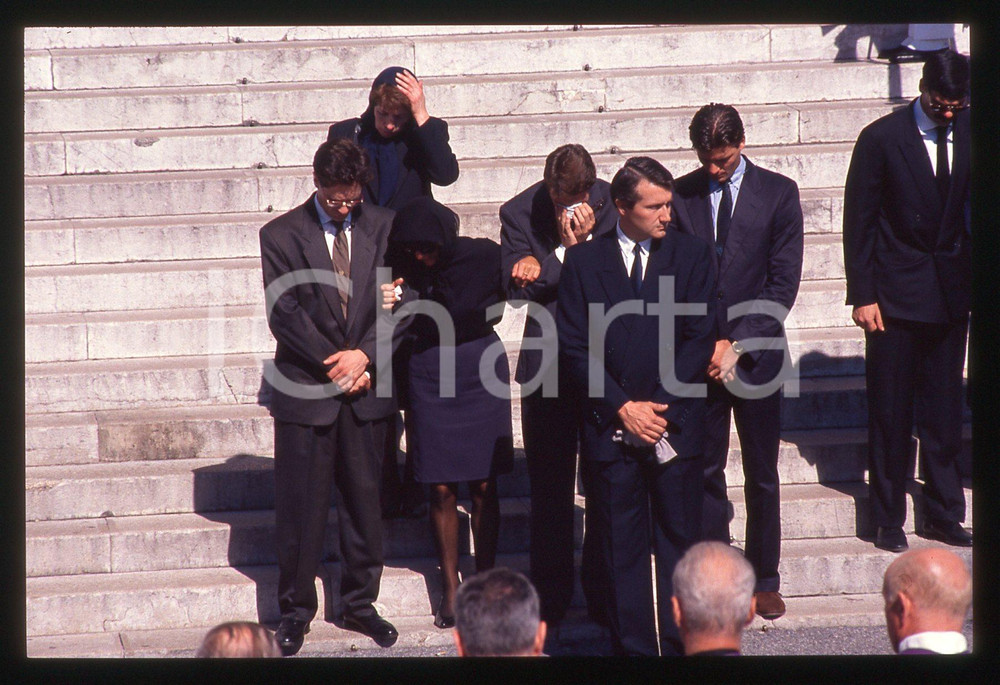 35mm vintage slide* 1990 PRINCIPATO DI MONACO Funerali di Stefano CASIRAGHI (15)