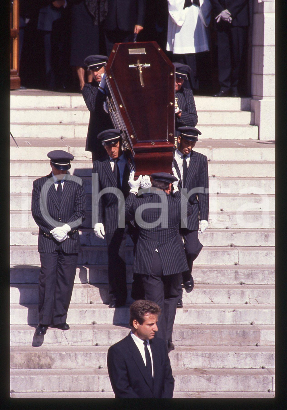 35mm vintage slide* 1990 PRINCIPATO DI MONACO Funerali di Stefano CASIRAGHI (18)