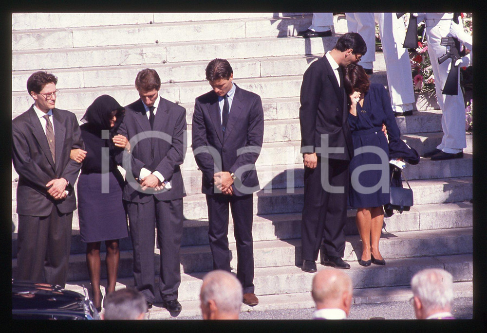 35mm vintage slide* 1990 PRINCIPATO DI MONACO Funerali di Stefano CASIRAGHI (20)