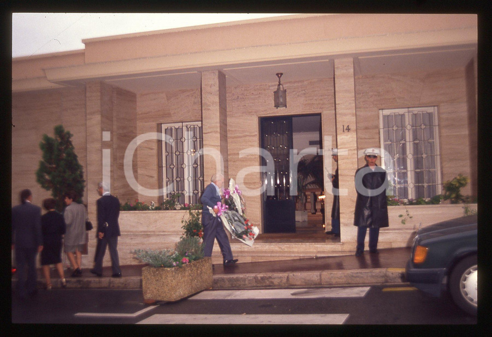 35mm vintage slide* 1990 PRINCIPATO MONACO Camera ardente Stefano CASIRAGHI (2)