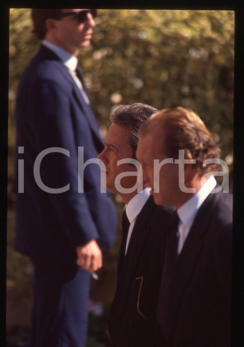 35mm vintage slide* 1990 PRINCIPATO DI MONACO Alain DELON JUAN CARLOS (2)