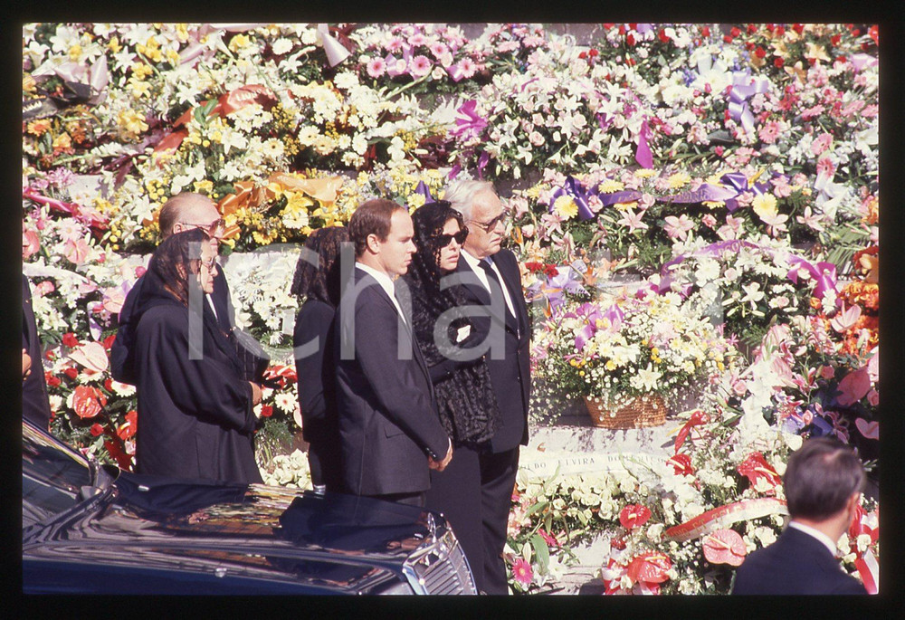 Fotografia d epoca originale 35mm vintage slide 1990 PRINCIPATO DI MONACO Ranieri e Carolina DI MONACO 16 1