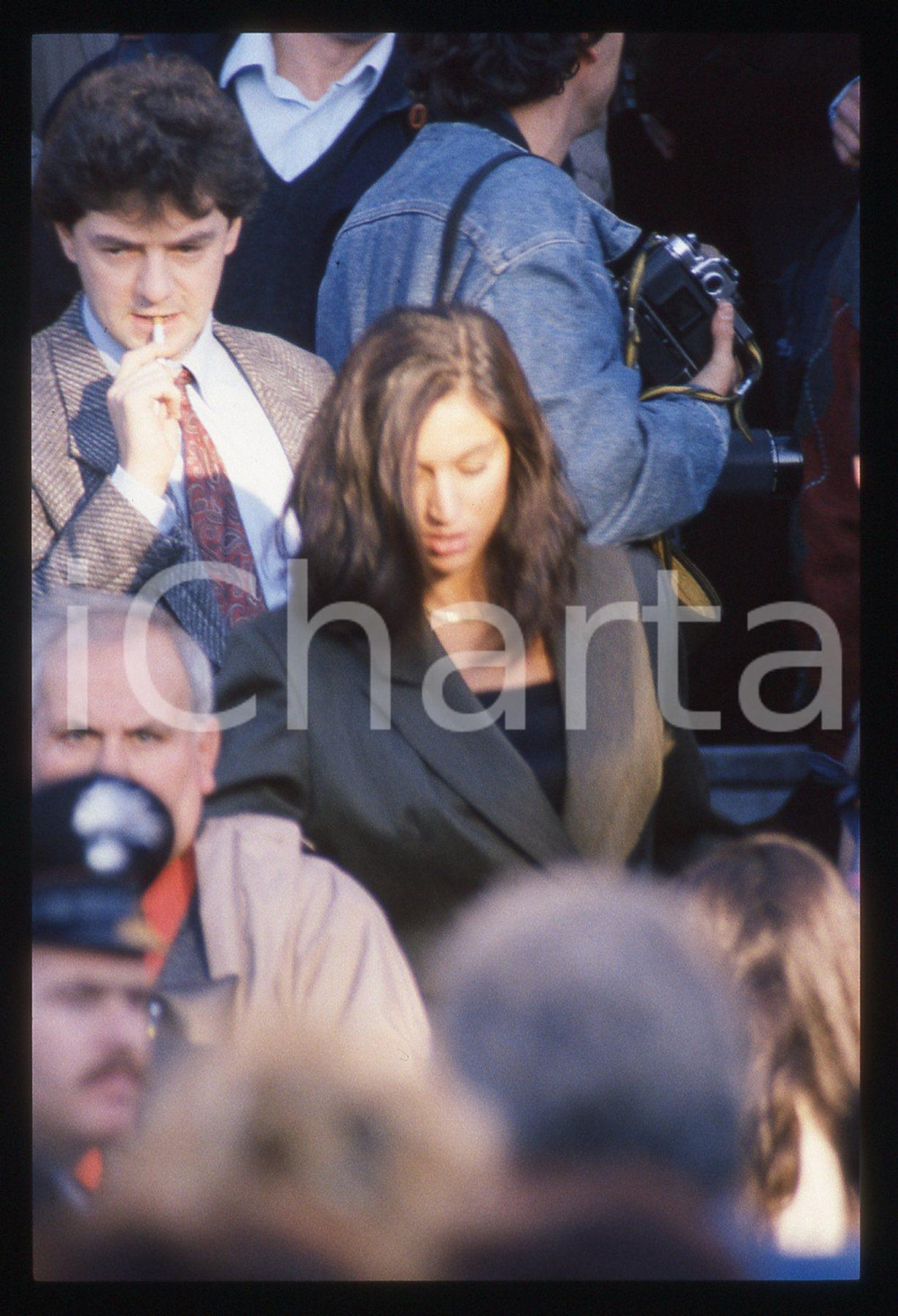 Fotografia d epoca originale 35mm vintage slide 1990 FINO MORNASCO Cerimonia funebre Stefano CASIRAGHI 15 1