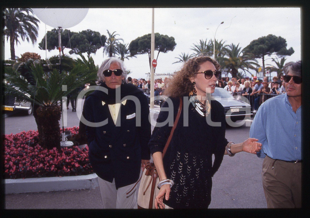 35mm vintage slide* 1994 CANNES Marisa BERENSON Costanzo MUTTI (1)