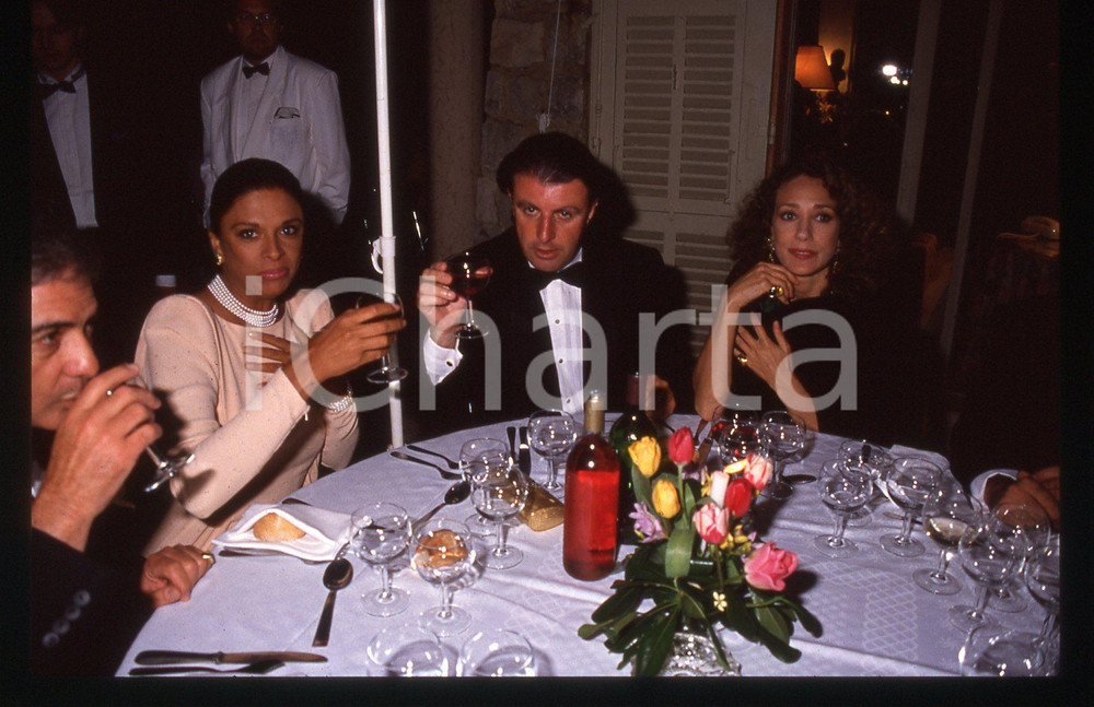 35mm vintage slide* 1990 ca Marisa BERENSON Greg DUBANE (1)