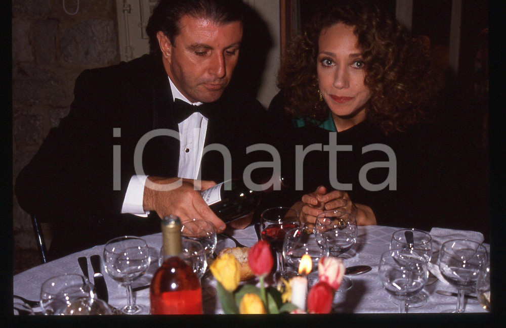 35mm vintage slide* 1990 ca Marisa BERENSON Greg DUBANE (2)