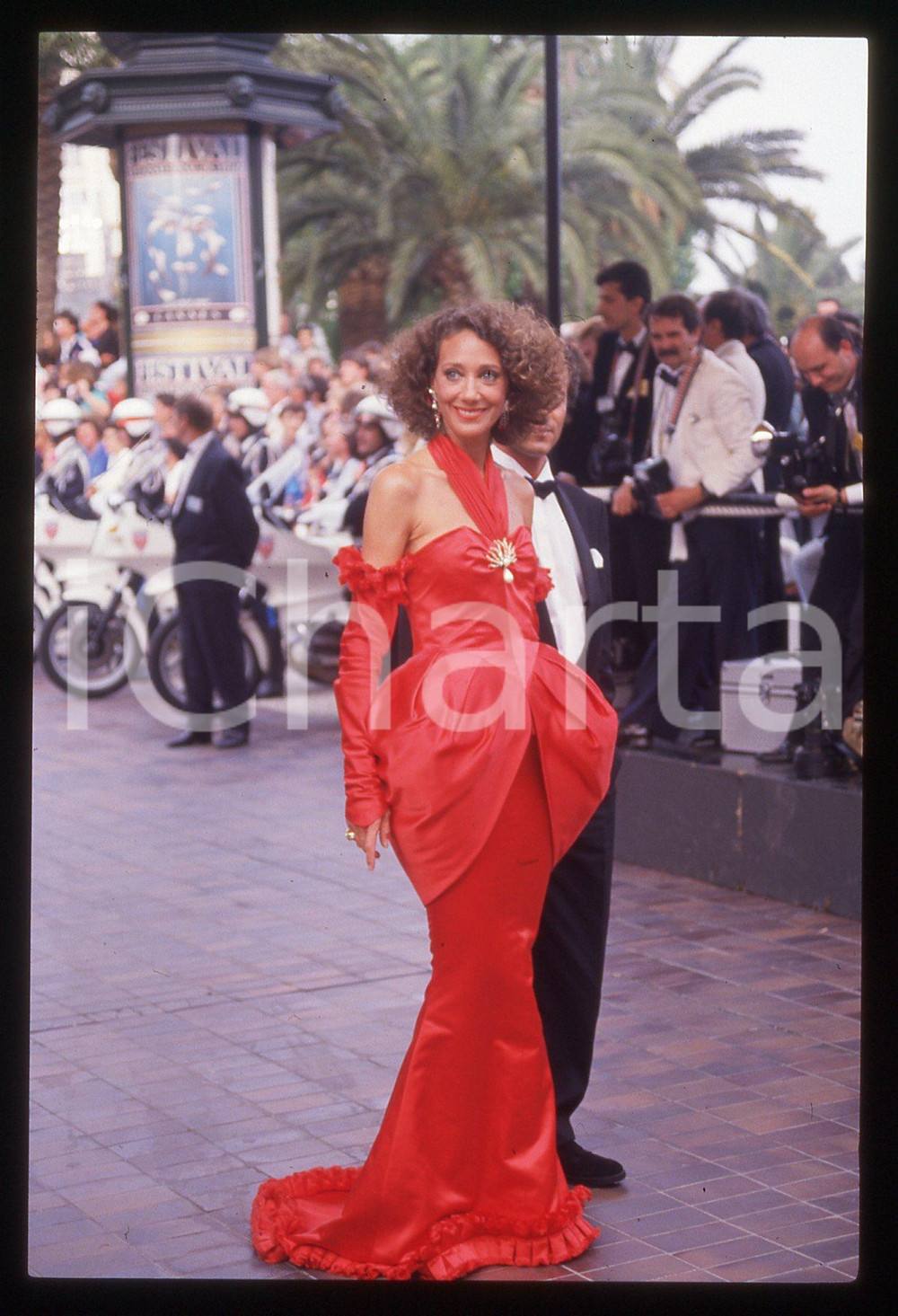 35mm vintage slide* 1988 CANNES Marisa BERENSON 41° Festival del cinema (1)