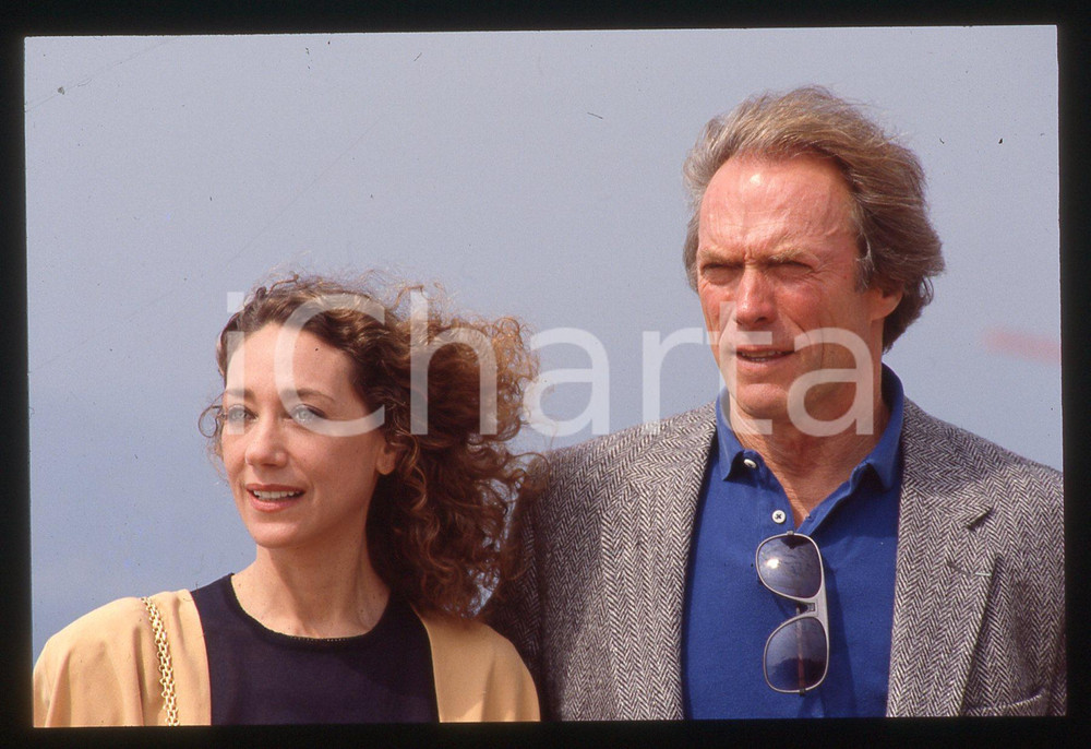 35mm vintage slide* 1990 CANNES Clint EASTWOOD Marisa BERENSON (4)