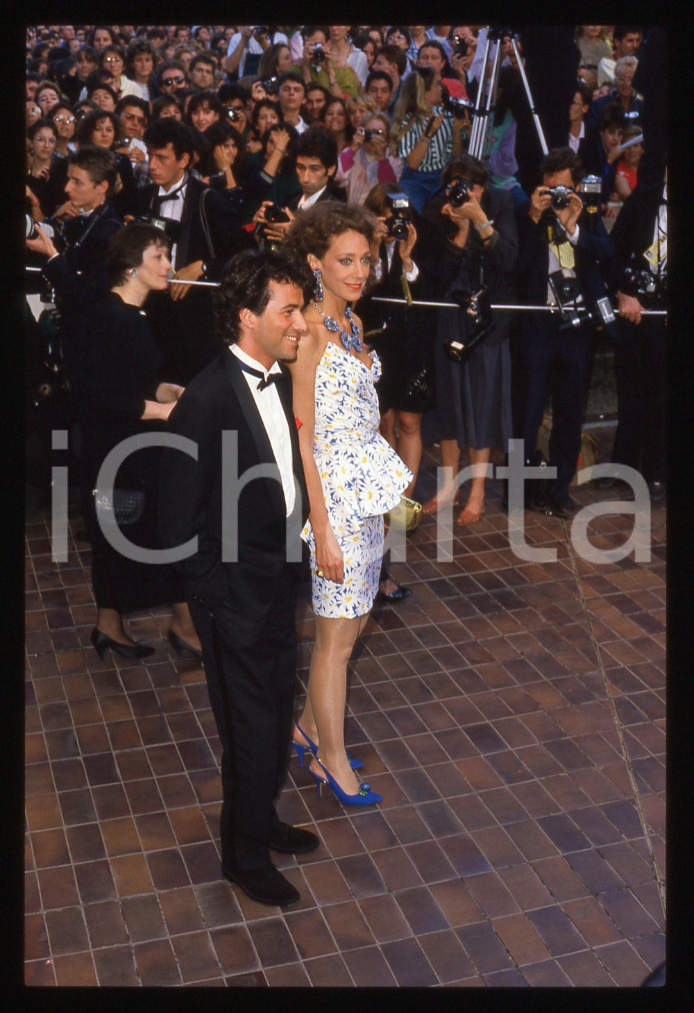 35mm vintage slide* 1988 ca CANNES Marisa BERENSON Bernard MONTIEL (10)