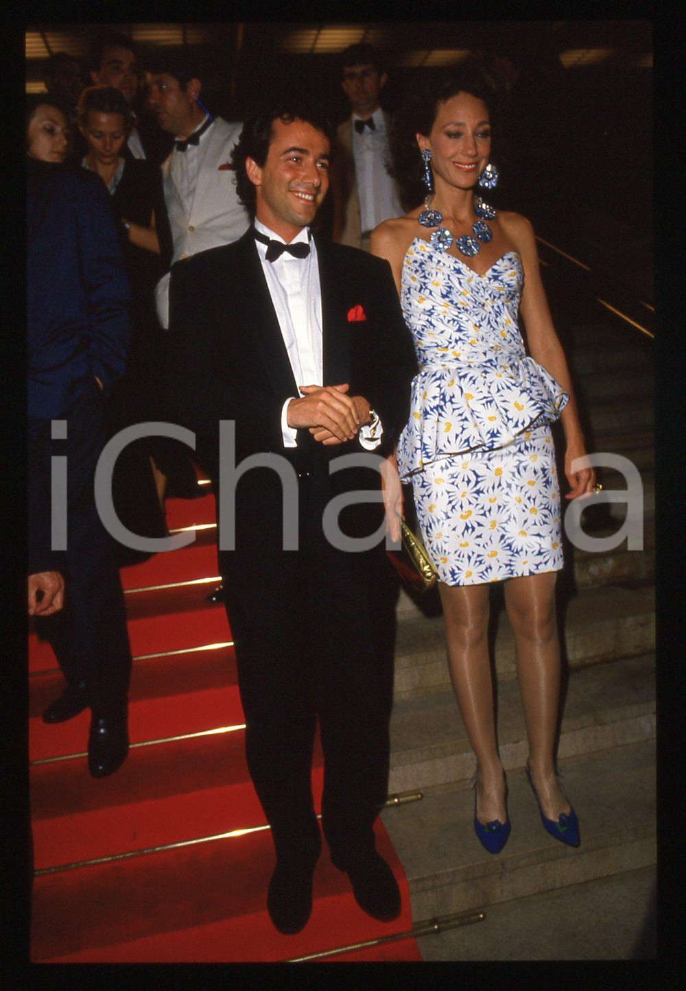 35mm vintage slide* 1988 ca CANNES Marisa BERENSON Bernard MONTIEL (12)