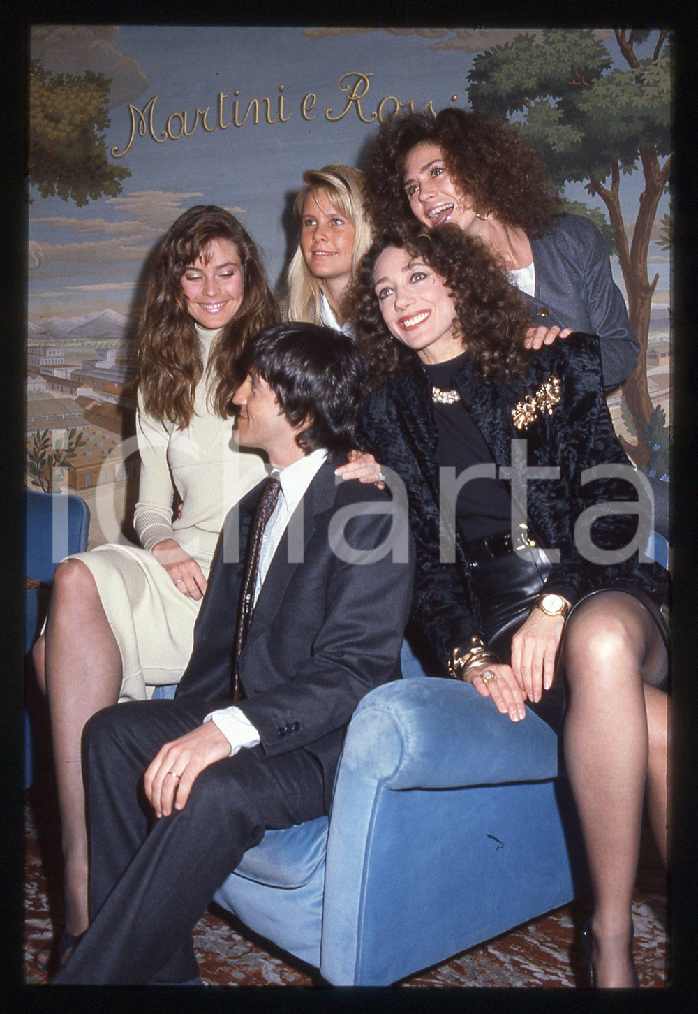 35mm vintage slide* 1987 MILANO Marisa BERENSON Carlo VANZINA Carol ALT (1)