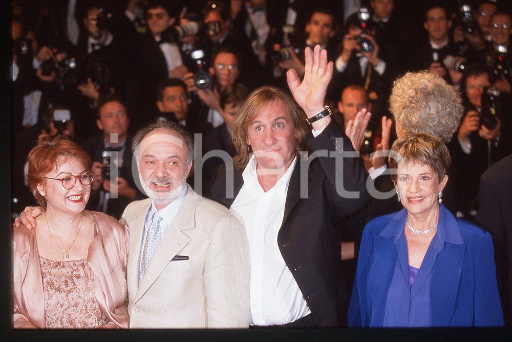 35mm vintage slide* 1998 CANNES Gérard DEPARDIEU Claude BERRI Jeanne MOREAU (1)