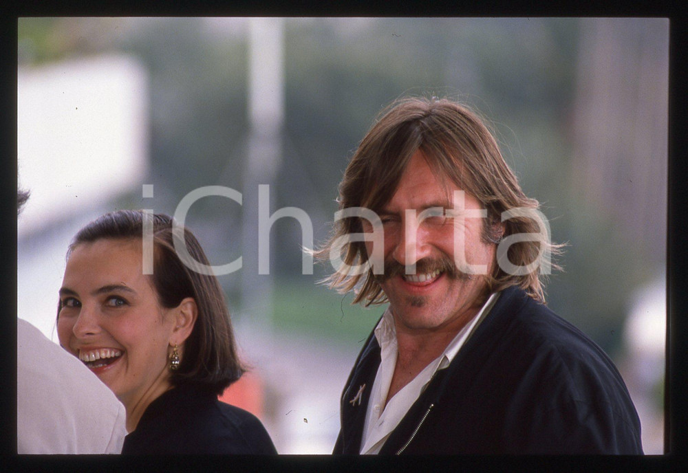 35mm vintage slide* 1989 CANNES Gérard DEPARDIEU Carole BOUQUET Festival (2)