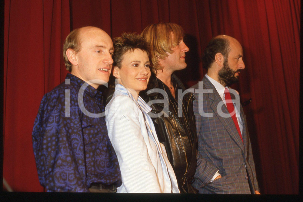 35mm vintage slide* 1986 CANNES Gérard DEPARDIEU MIOU-MIOU Bertrand BLIER (1)