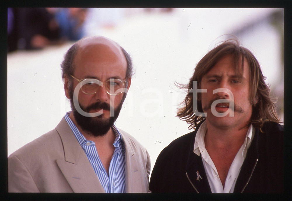 35mm vintage slide* 1989 CANNES Gérard DEPARDIEU Bertrand BLIER Festival (1)