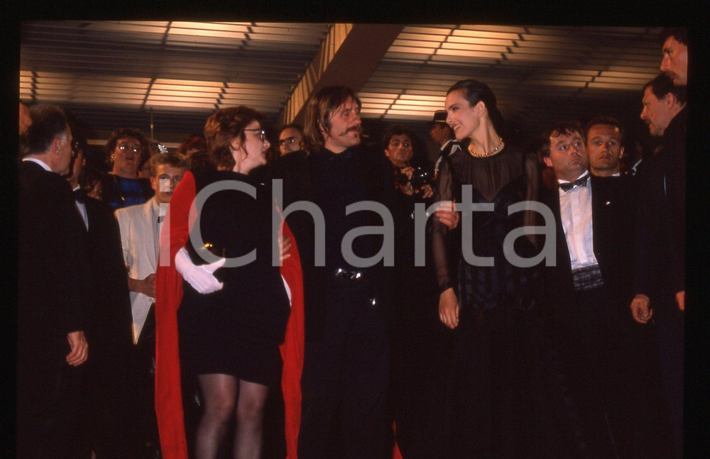 35mm vintage slide* 1989 CANNES Gérard DEPARDIEU Carole BOUQUET Festival (10)
