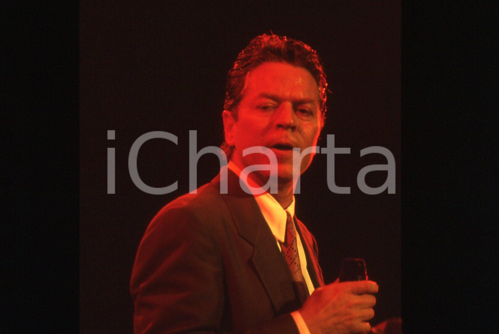 35mm vintage slide* 1990ca MUSICA Robert PALMER Ritratto del cantante (60)