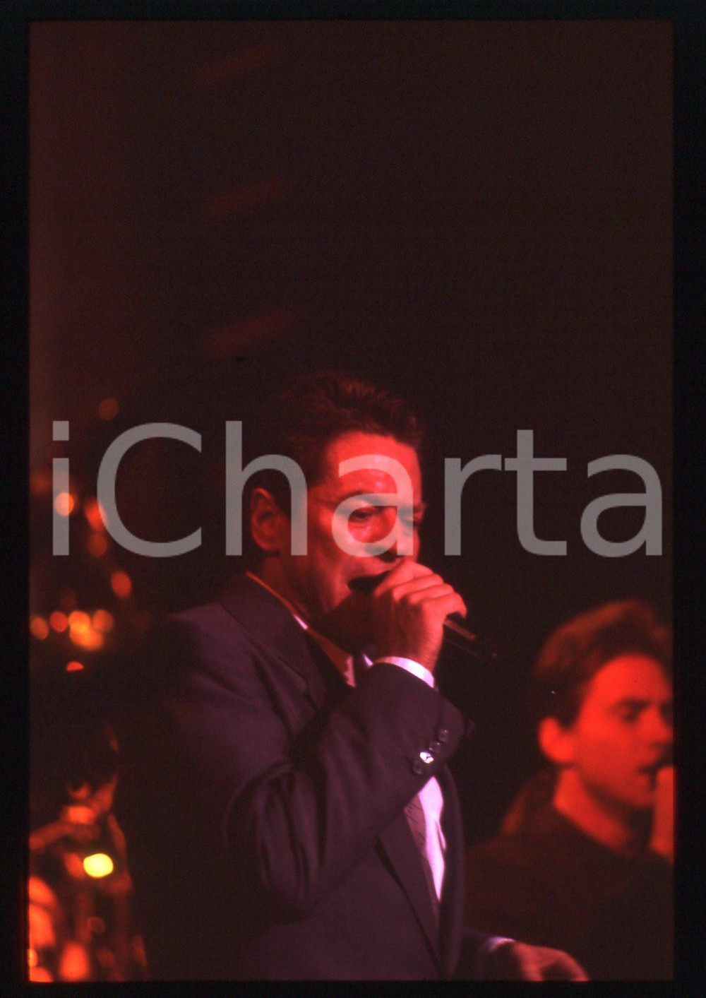 35mm vintage slide* 1990ca MUSICA Robert PALMER Ritratto del cantante (61)
